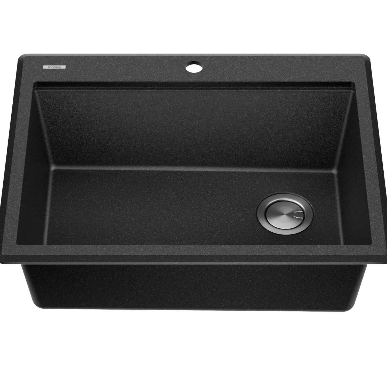 Best 28” Drop-In Granite Composite Workstation Kitchen Sink in Metallic Black Drop-In / Top Mount Sinks|Single Bowl Sinks