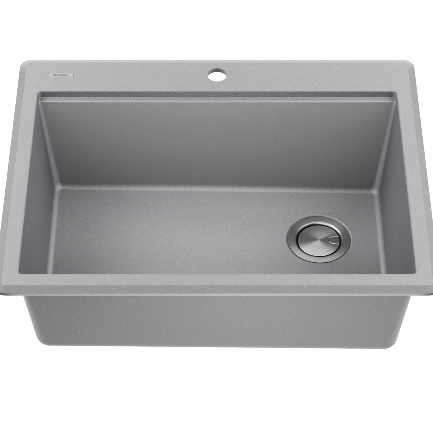 New 28” Drop-In Granite Composite Workstation Kitchen Sink in Metallic Grey Drop-In / Top Mount Sinks|Single Bowl Sinks