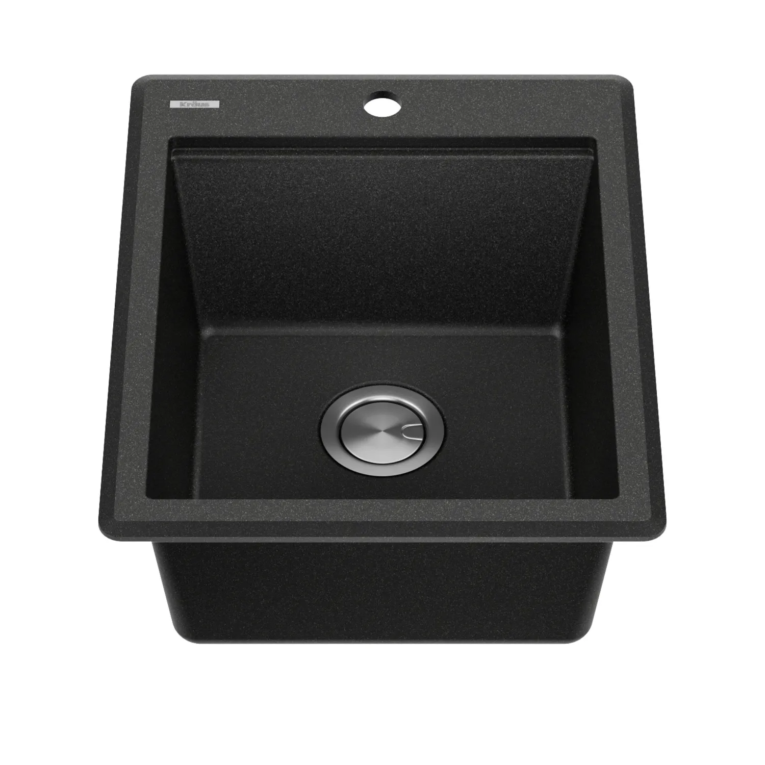 Online 18” Drop-In Granite Composite Workstation Kitchen Bar Sink in Metallic Black Bar / Prep Sinks|Workstation Sinks