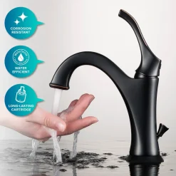 Outlet Elavo 18 1/2-Inch Square White Porcelain Ceramic Bathroom Vessel Sink with Overflow and Arlo Faucet Combo Set with Lift Rod Drain Sink And Faucet Combos|Above Counter / Vessel Sinks