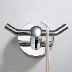Elie Bathroom Robe and Towel Double Hook Robe Hooks