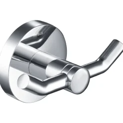 Elie Bathroom Robe and Towel Double Hook Robe Hooks