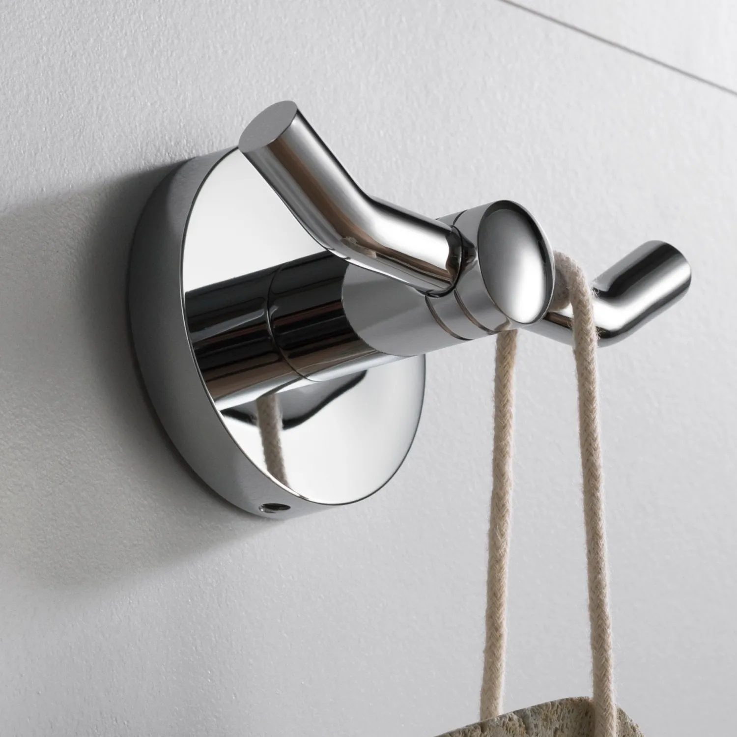 Elie Bathroom Robe and Towel Double Hook Robe Hooks