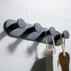 New Elie Bathroom Robe and Towel Hook Rack with 4 Hooks Robe Hooks