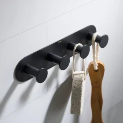 New Elie Bathroom Robe and Towel Hook Rack with 4 Hooks Robe Hooks