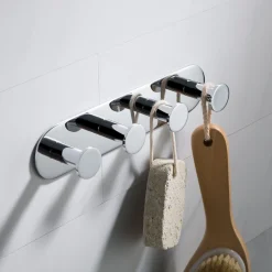 New Elie Bathroom Robe and Towel Hook Rack with 4 Hooks Robe Hooks
