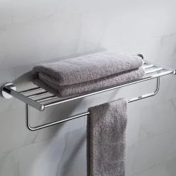 Clearance Elie Bathroom Shelf with Towel Bar Shelves|Towel Bars