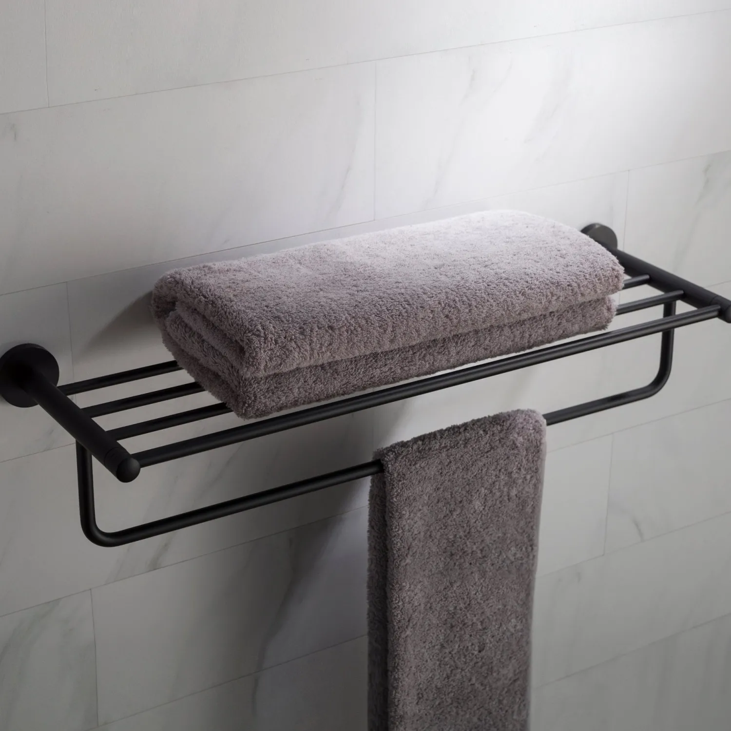 Clearance Elie Bathroom Shelf with Towel Bar Shelves|Towel Bars