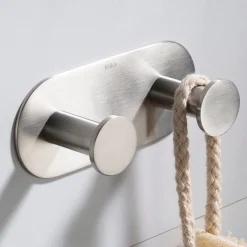 Discount Elie Bathroom Wall Mount Robe and Towel Double Hook Robe Hooks