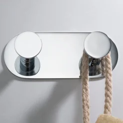 Discount Elie Bathroom Wall Mount Robe and Towel Double Hook Robe Hooks