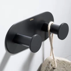 Discount Elie Bathroom Wall Mount Robe and Towel Double Hook Robe Hooks