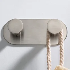 Discount Elie Bathroom Wall Mount Robe and Towel Double Hook Robe Hooks