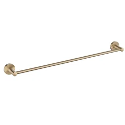 Clearance Elie 24-inch Bathroom Towel Bar, Brushed Gold Finish Towel Bars