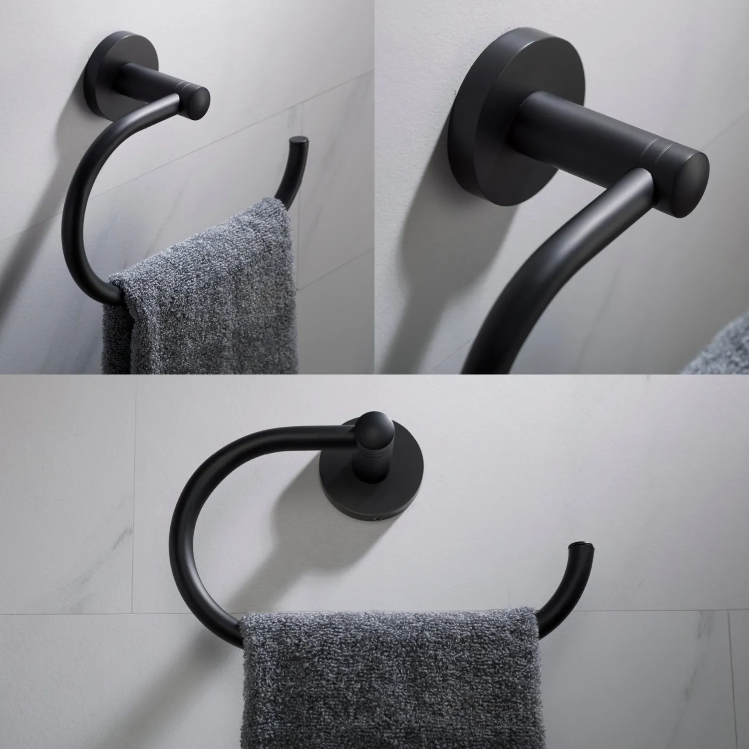 Discount Elie 4-Piece Matching Bath Hardware Set Towel Rings|Accessory Packages
