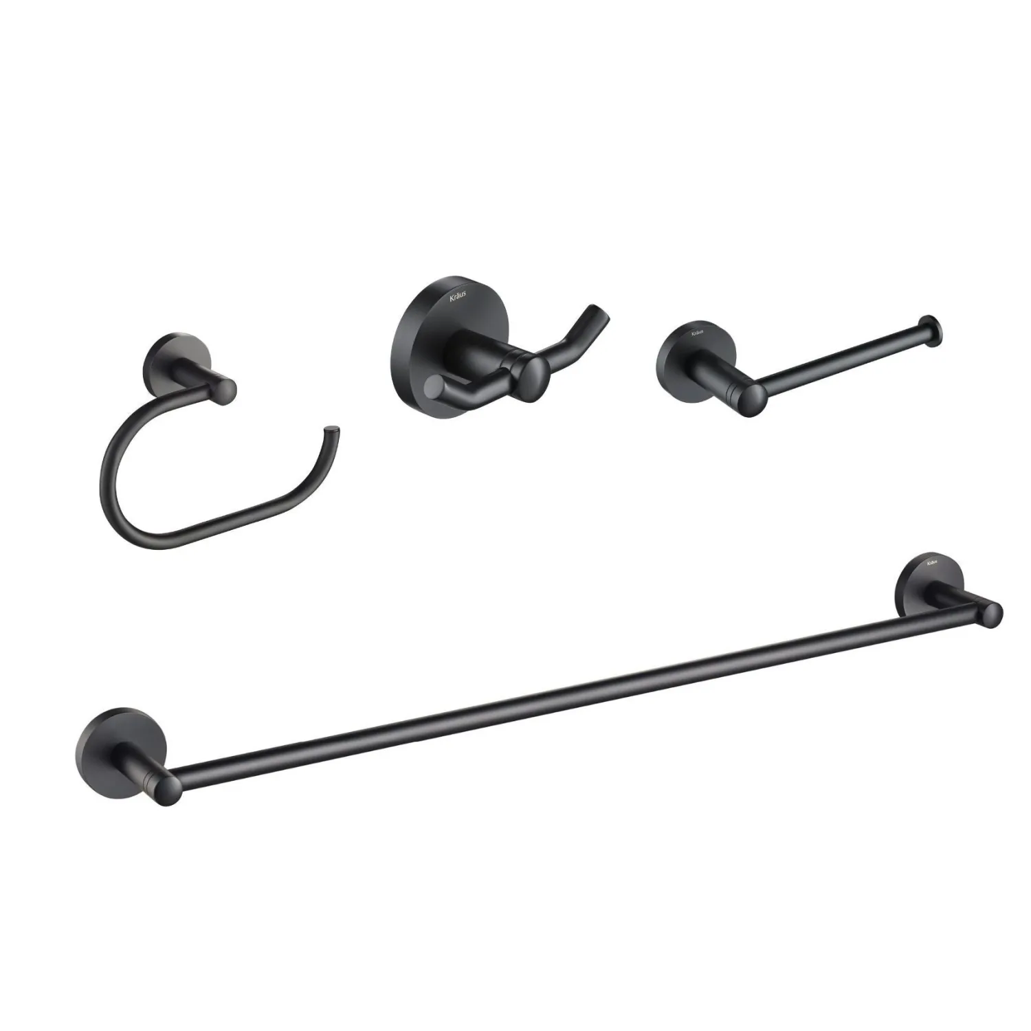 Discount Elie 4-Piece Matching Bath Hardware Set Towel Rings|Accessory Packages
