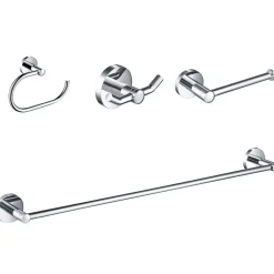 Discount Elie 4-Piece Matching Bath Hardware Set Towel Rings|Accessory Packages