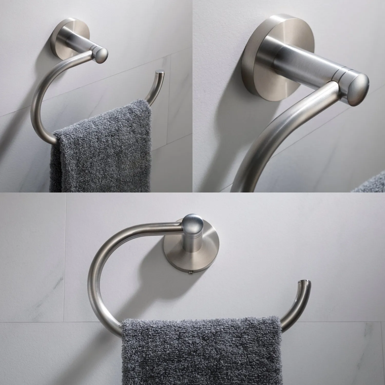 Discount Elie 4-Piece Matching Bath Hardware Set Towel Rings|Accessory Packages