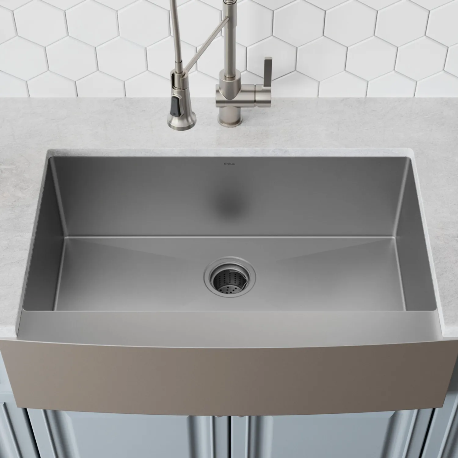 Online 33" Farmhouse Single Bowl Stainless Steel Kitchen Sink with NoiseDefend Soundproofing Stainless Steel Sinks|Single Bowl Sinks