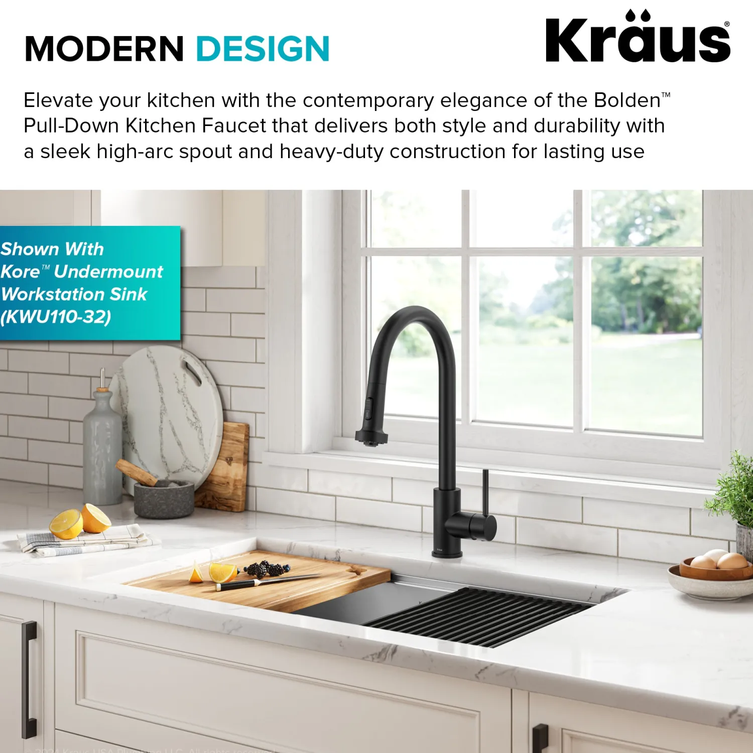 Clearance 2-Function Single Handle Pull Down Kitchen Faucet in Matte Black Single Hole