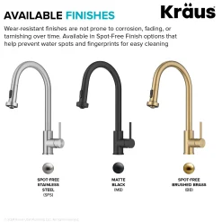 Clearance 2-Function Single Handle Pull Down Kitchen Faucet in Matte Black Single Hole