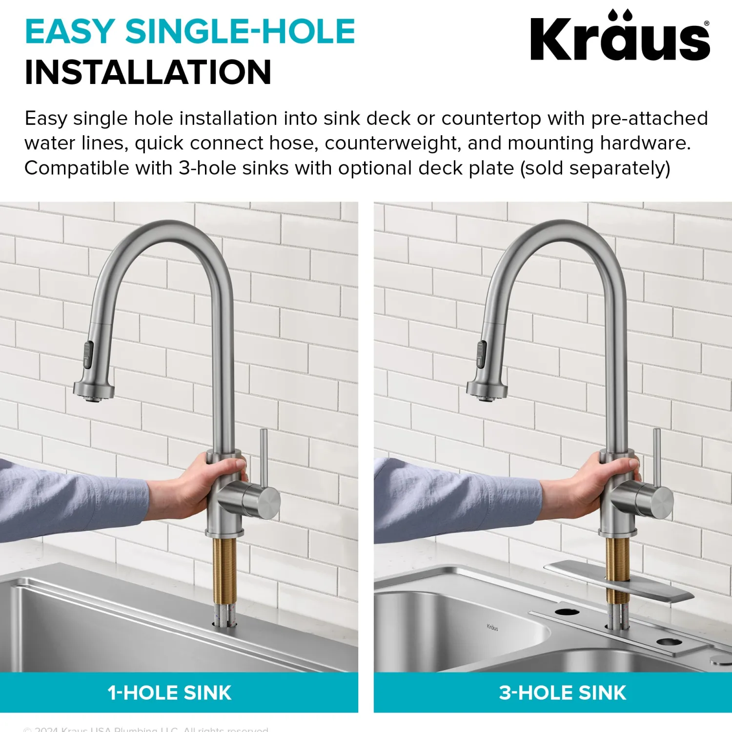 Clearance 2-Function Single Handle Pull Down Kitchen Faucet in Matte Black Single Hole
