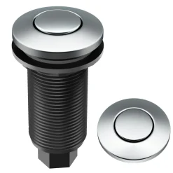 Discount Garbage Disposal Push Button Air Switch Kit in Chrome Garbage Disposals & Parts
