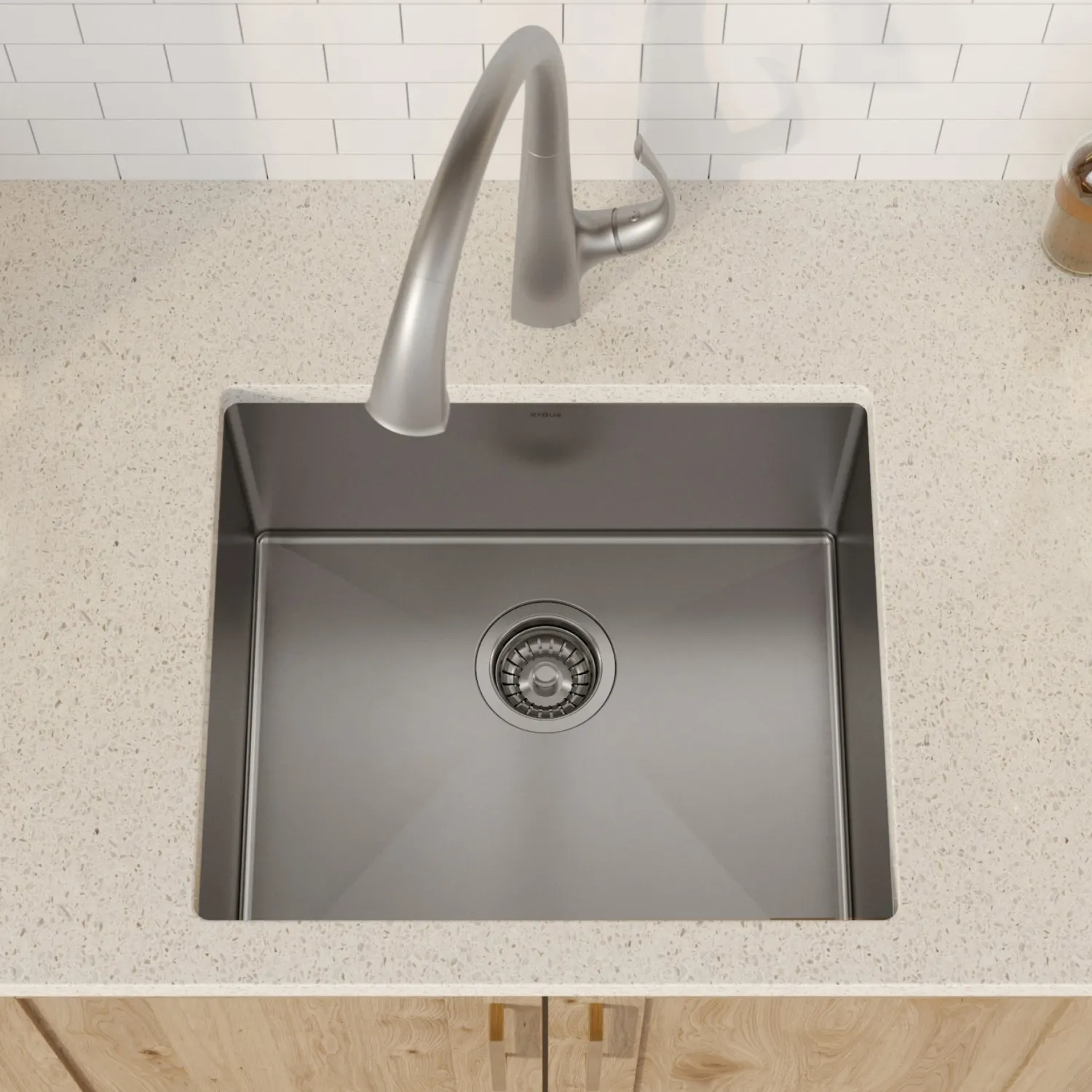 21" 16 Gauge Undermount Single Bowl Stainless Steel Kitchen Sink Bar / Prep Sinks