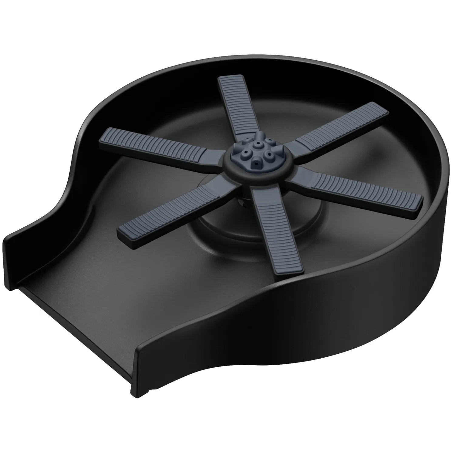Outlet Glass Rinser in Matte Black Glass Rinsers
