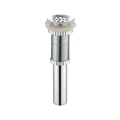 Best Grid Style Drain in Chrome for 1 3/4" Drain Hole, Non Overflow Sink Drains|Overflow Bathroom Sink Drains