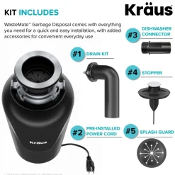 Best 3/4HP Continuous Feed Garbage Disposal Garbage Disposals & Parts