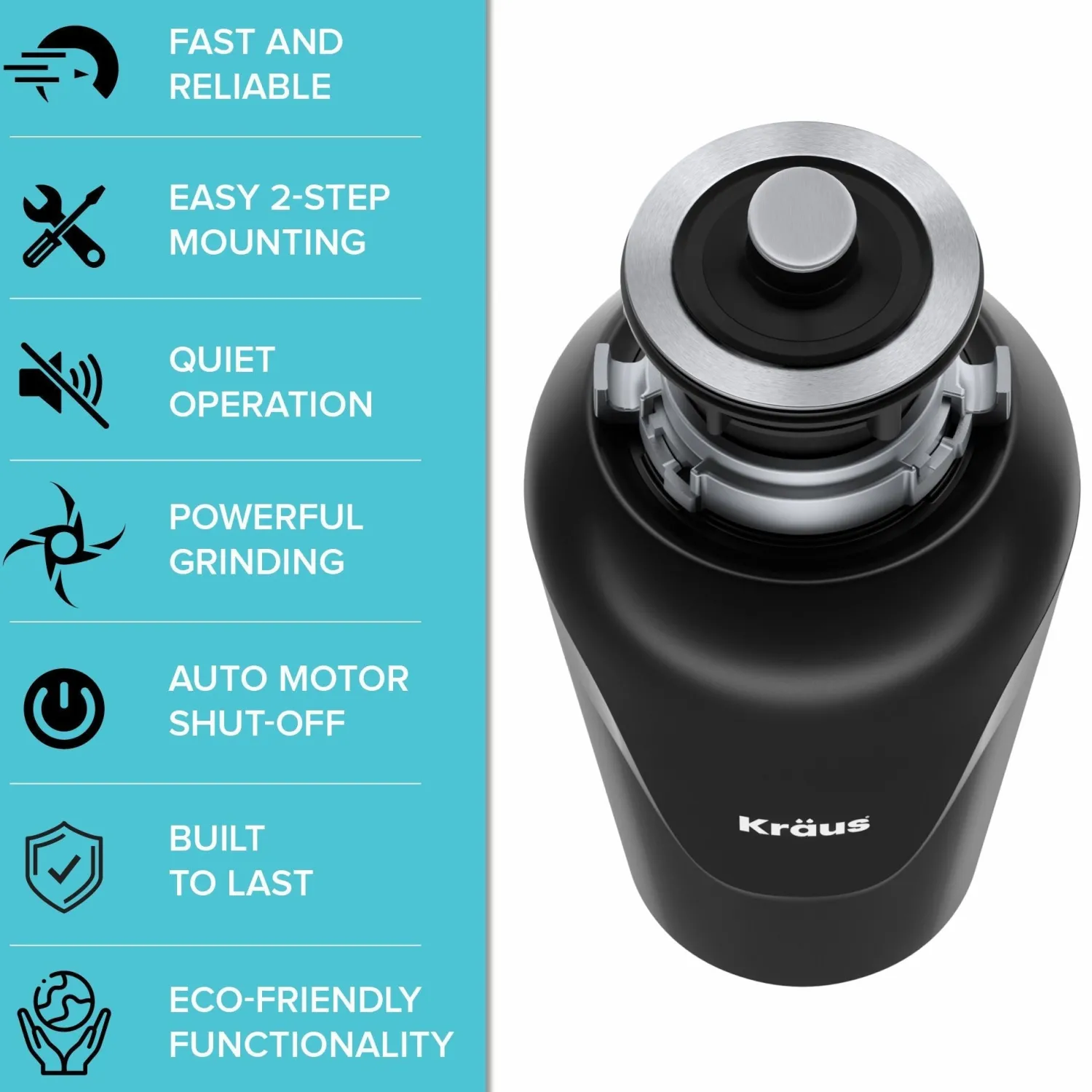 Best 3/4HP Continuous Feed Garbage Disposal Garbage Disposals & Parts