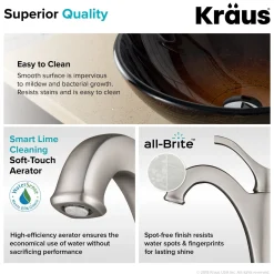 Discount 16 1/2-Inch Copper Brown Bathroom Vessel Sink and Arlo Faucet Combo Set with Pop-Up Drain Sink And Faucet Combos|Above Counter / Vessel Sinks