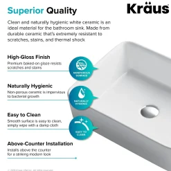 Hot 19-Inch Modern Rectangular White Porcelain Ceramic Bathroom Vessel Sink and Ramus Faucet Combo Set with Pop-Up Drain, Oil Rubbed Bronze Finish Sink And Faucet Combos|Above Counter / Vessel Sinks