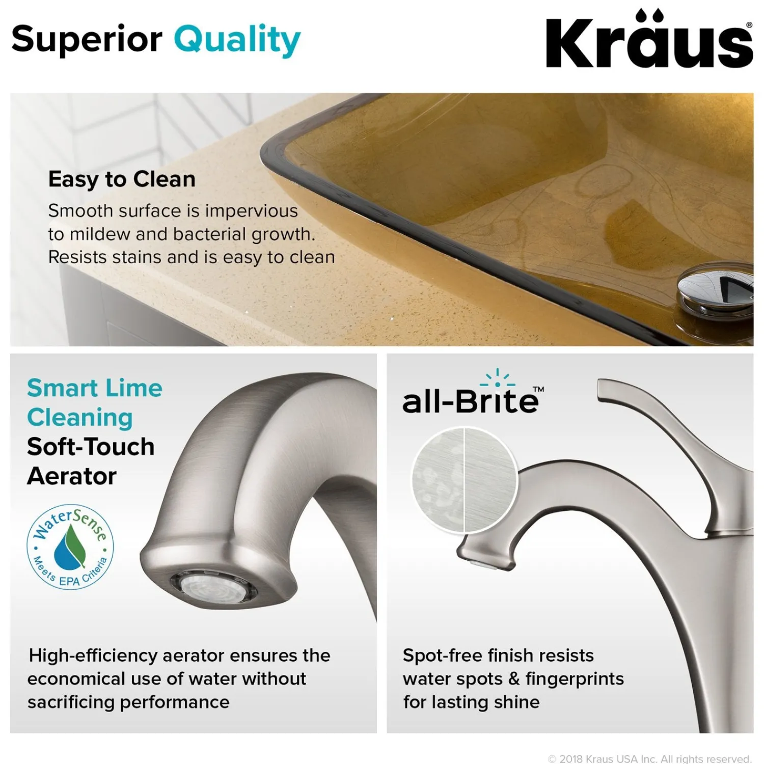 22-Inch Rectangular Gold Glass Bathroom Vessel Sink and Arlo Faucet Combo Set with Pop-Up Drain Sink And Faucet Combos|Above Counter / Vessel Sinks