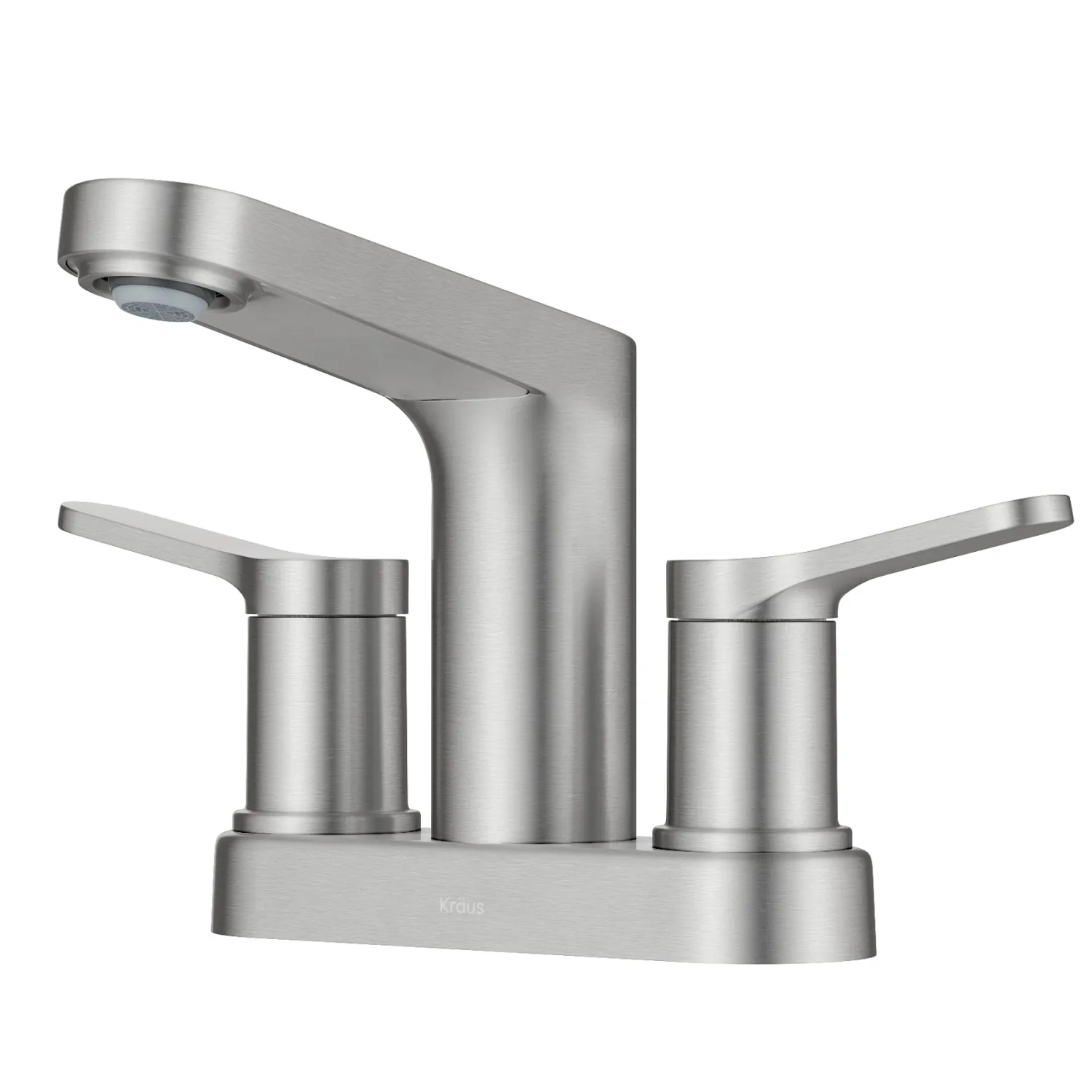 Clearance Indy 2-Handle 4-inch Center-set Bathroom Faucet in Spot-Free Brushed Nickel 4" Center Set