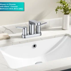 Clearance Indy 2-Handle 4-inch Center-set Bathroom Faucet in Spot-Free Brushed Nickel 4