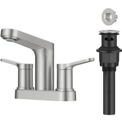 Clearance Indy 2-Handle 4-inch Center-set Bathroom Faucet in Spot-Free Brushed Nickel 4