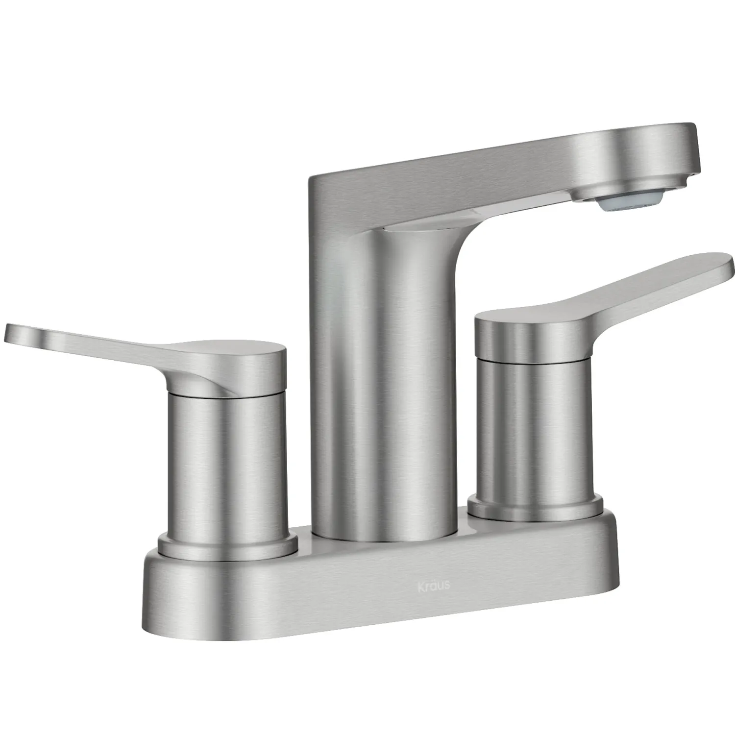 Clearance Indy 2-Handle 4-inch Center-set Bathroom Faucet in Spot-Free Brushed Nickel 4" Center Set