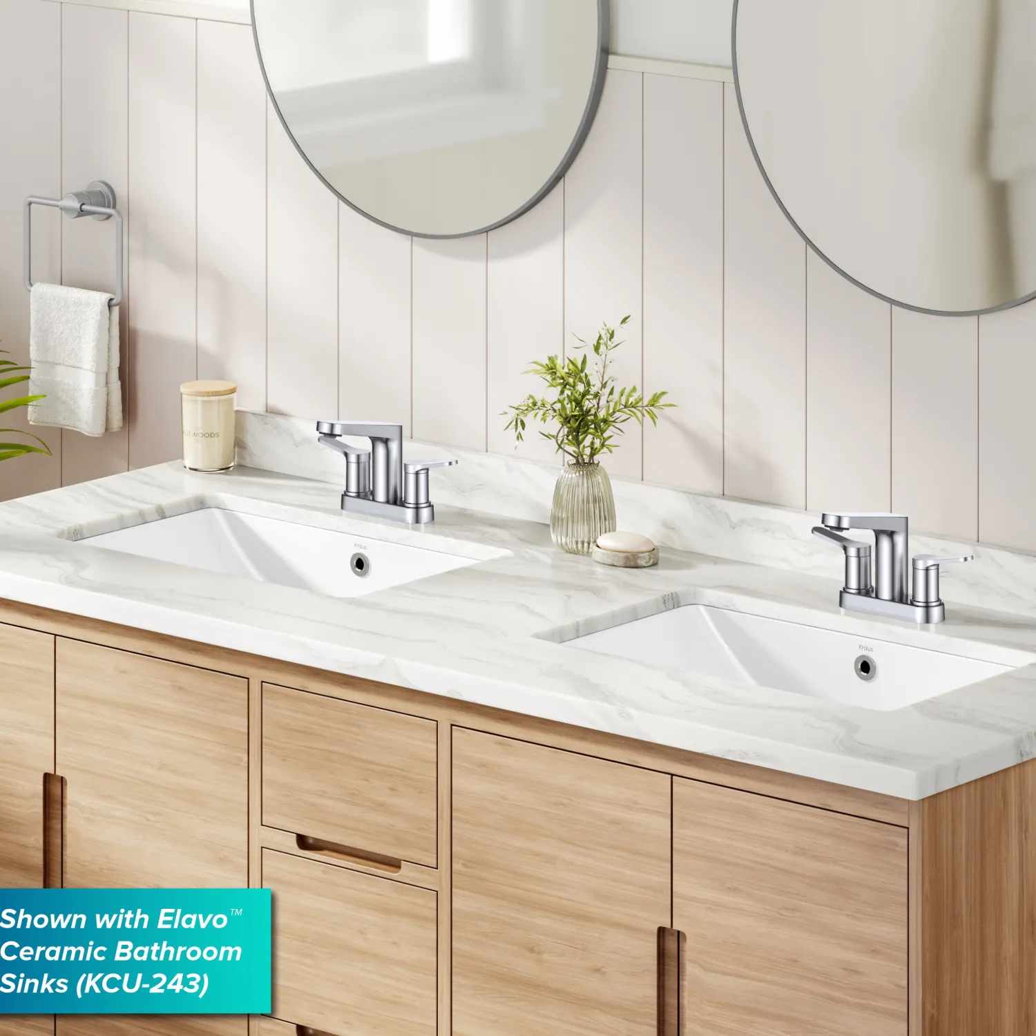 Discount Indy 2-Handle 4-inch Centerset Bathroom Faucet in Chrome 4" Center Set