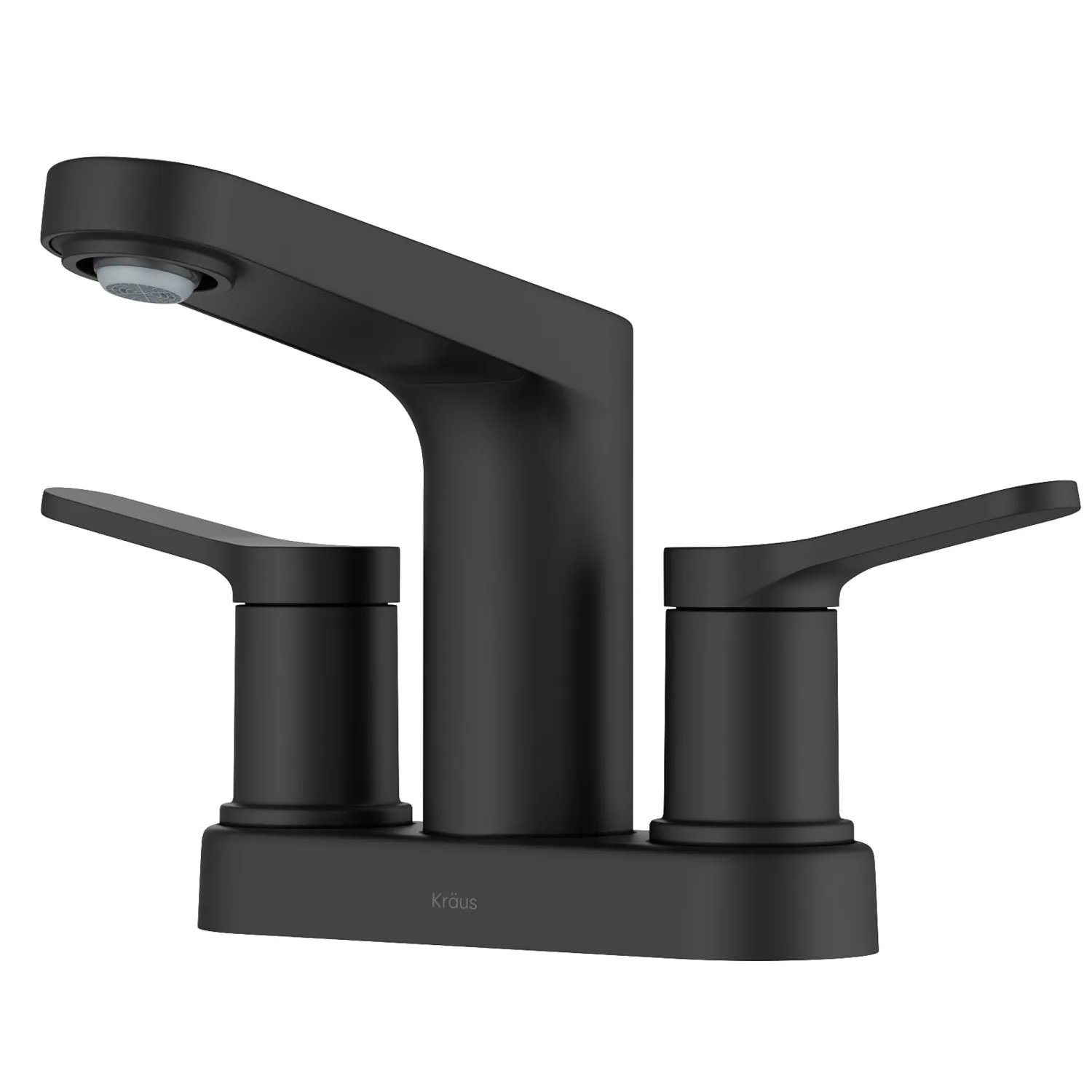Indy 2-Handle 4-inch Centerset Bathroom Faucet in Matte Black 4" Center Set