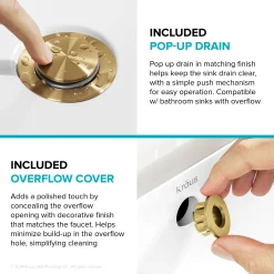 Clearance Indy 2-Handle 4-inch Centerset Bathroom Faucet in Spot-Free Brushed Brass 4