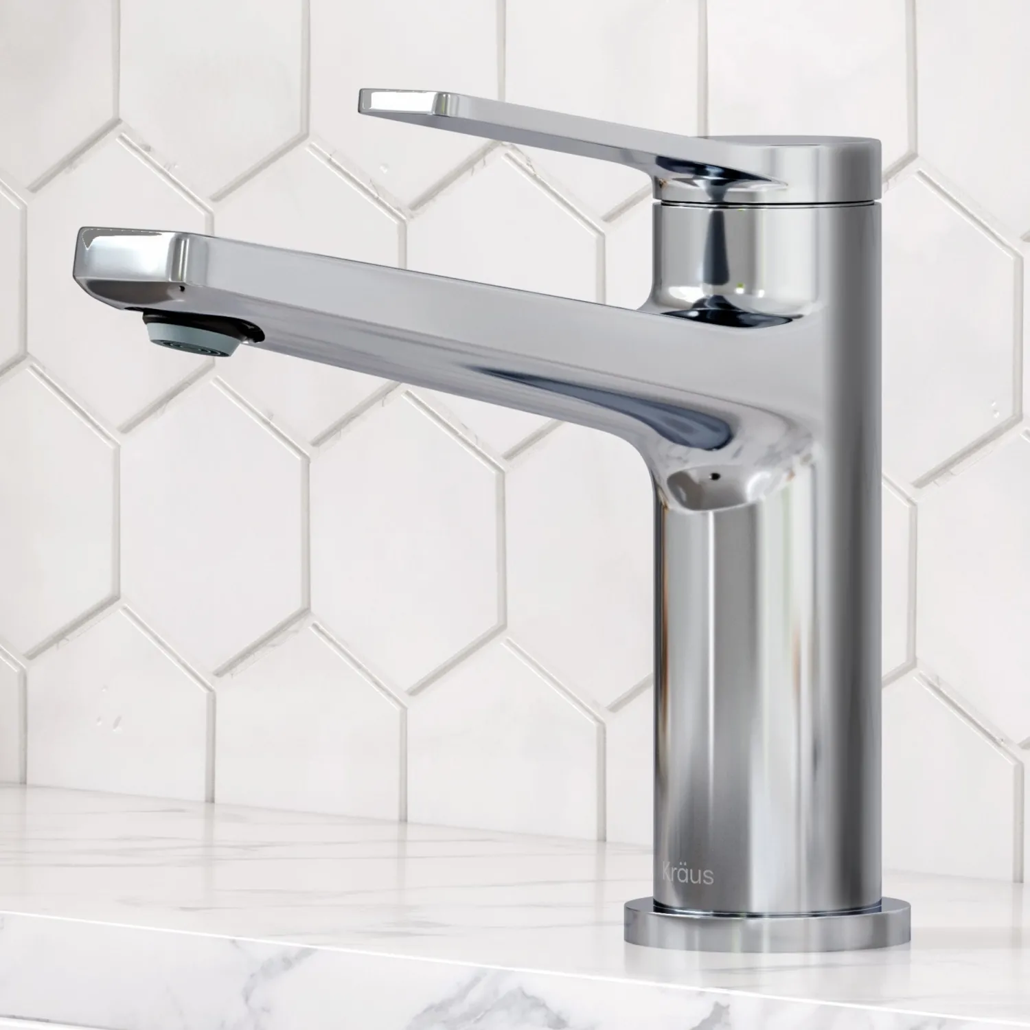 Discount Indy Single Handle Bathroom Faucet in Chrome Single Hole