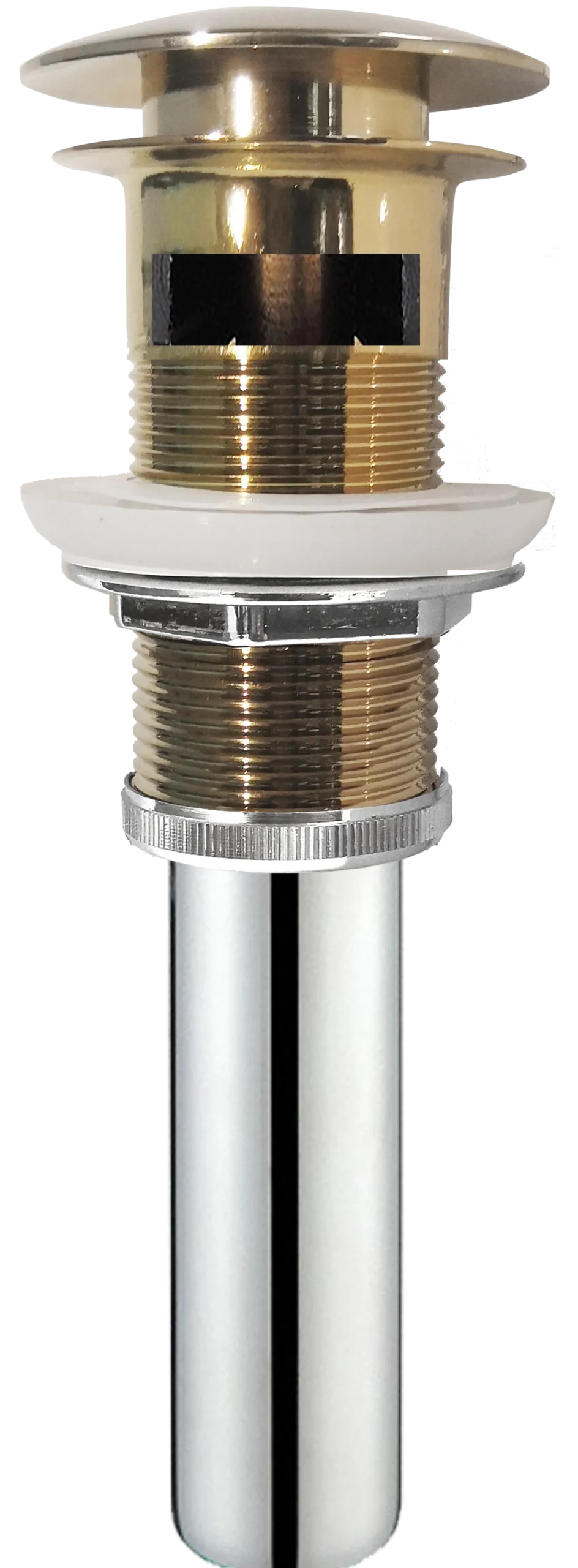 Indy Single Handle Bathroom Faucet with Matching Pop-Up Drain in Brushed Gold Single Hole