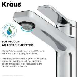 Best Indy Single Handle Bathroom Faucet with Matching Pop-Up Drain in Chrome Single Hole