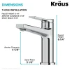 New Indy Single Handle Bathroom Faucet with 24" Towel Bar, Paper Holder, Towel Ring and Robe Hook in Chrome Single Hole