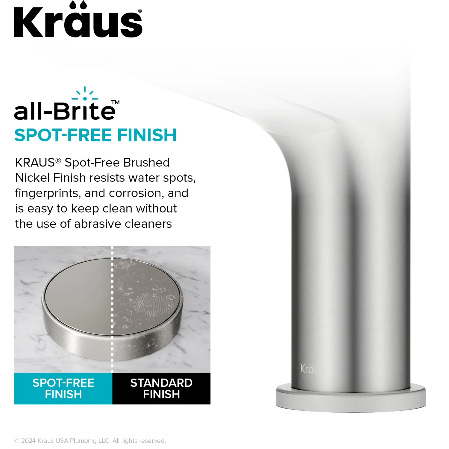 Discount Indy Single Handle Bathroom Faucet in Spot-Free Brushed Nickel Single Hole