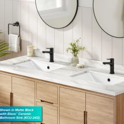 Discount Indy Single Handle Bathroom Faucet in Spot-Free Brushed Nickel Single Hole