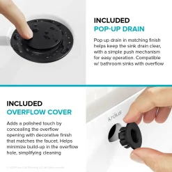 Indy Single Handle Bathroom Faucet in Matte Black Single Hole