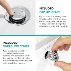 Indy Single Handle Bathroom Faucet in Polished Chrome Single Hole