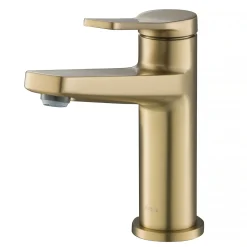 Outlet Indy Single Handle 2-Pack Bathroom Faucet in Brushed Gold Single Hole